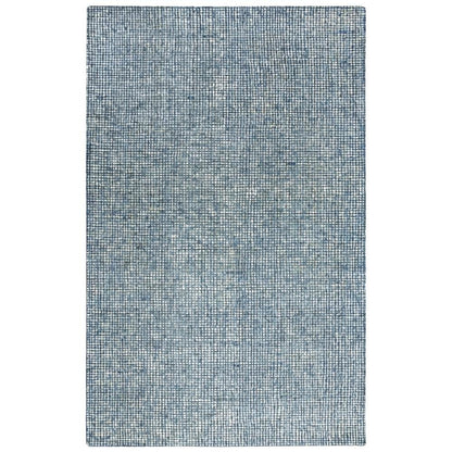 Blue Hand-Tufted Rectangle Rug with Casual Style and Cotton Backing