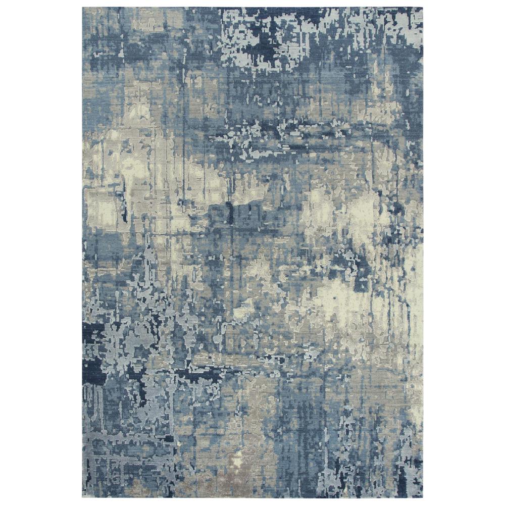 Hybrid Cut Pile Wool/ Tencel Rug, 8' x 10'