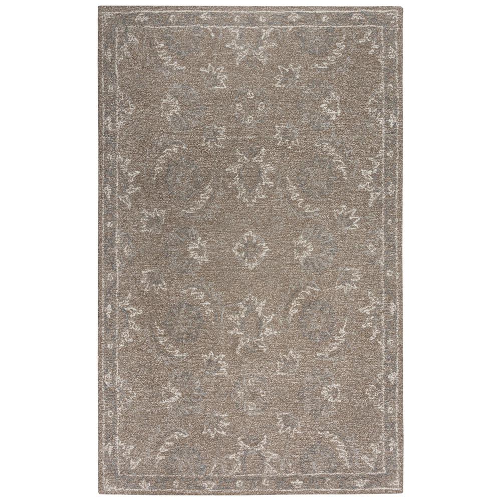 Hand Tufted Loop Pile Wool Rug, 8'9" x 11'9"