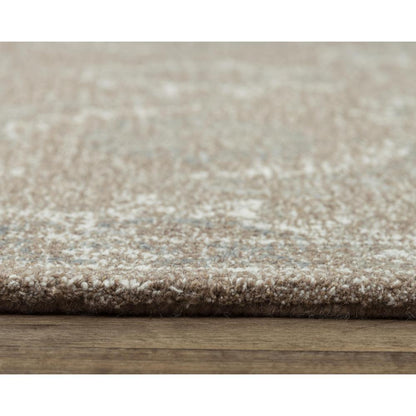 Hand Tufted Loop Pile Wool Rug, 8'9" x 11'9"