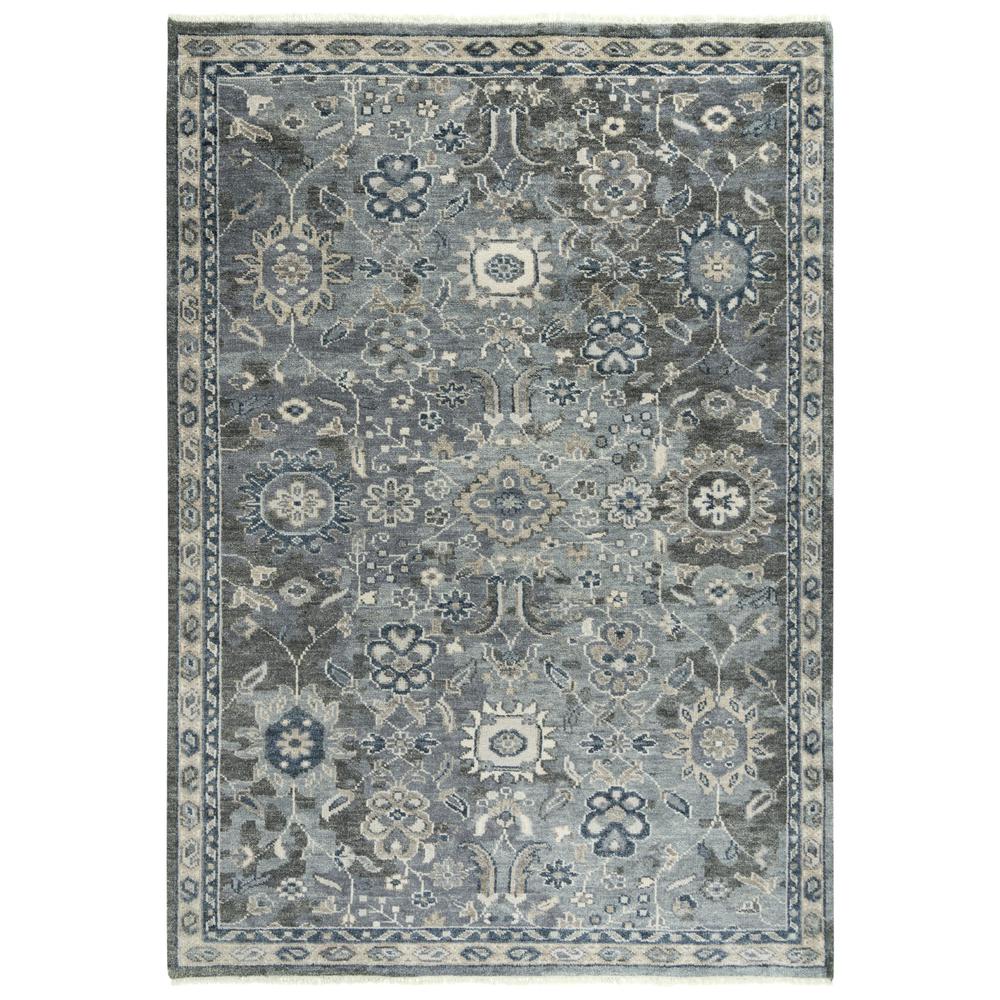 Hand Knotted Cut Pile Hand Spun Wool/ Tencel Rug, 9' x 12'