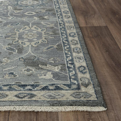 Hand Knotted Cut Pile Hand Spun Wool/ Tencel Rug, 9' x 12'