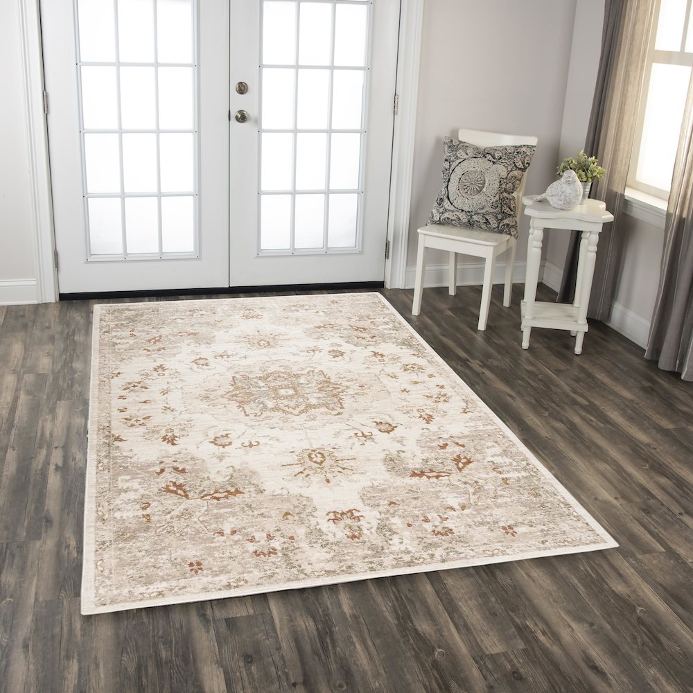 Power Loomed Cut Pile Wool Rug, 5' x 8'