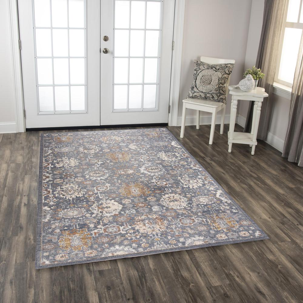 Power Loomed Cut Pile Wool Rug, 5' x 8'