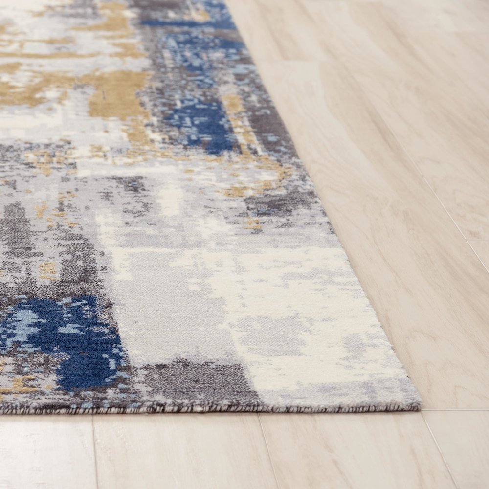 Hybrid Cut Pile NZ Wool/ Tencel Blend Rug, 2'6" x 10'