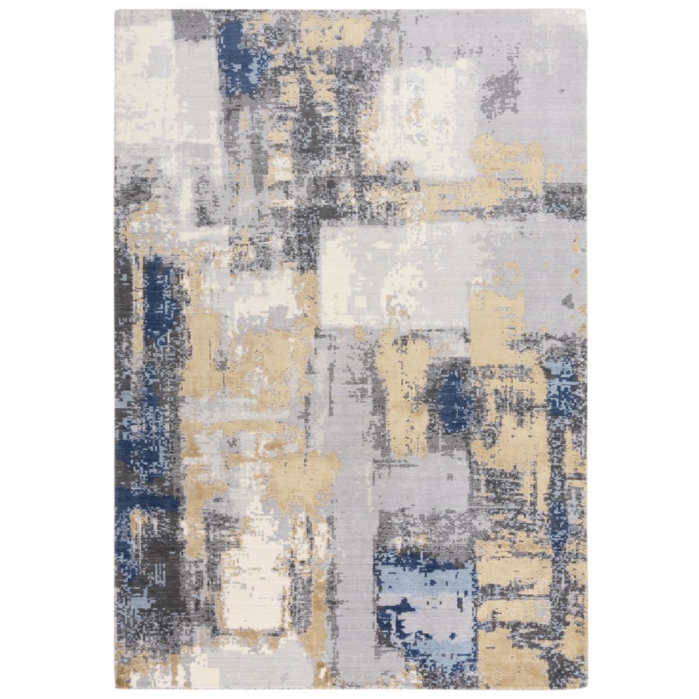 Hybrid Cut Pile NZ Wool/ Tencel Blend Rug, 2'6" x 10'