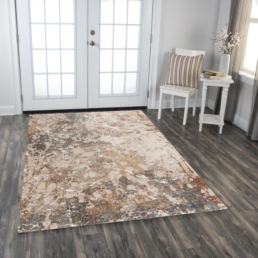 Machine/Hybrid Cut Pile Recycled Polyester Rug, 8' x 10'