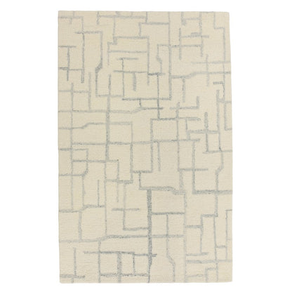 Transitional Abstract 9' x 12' Rug, Gray