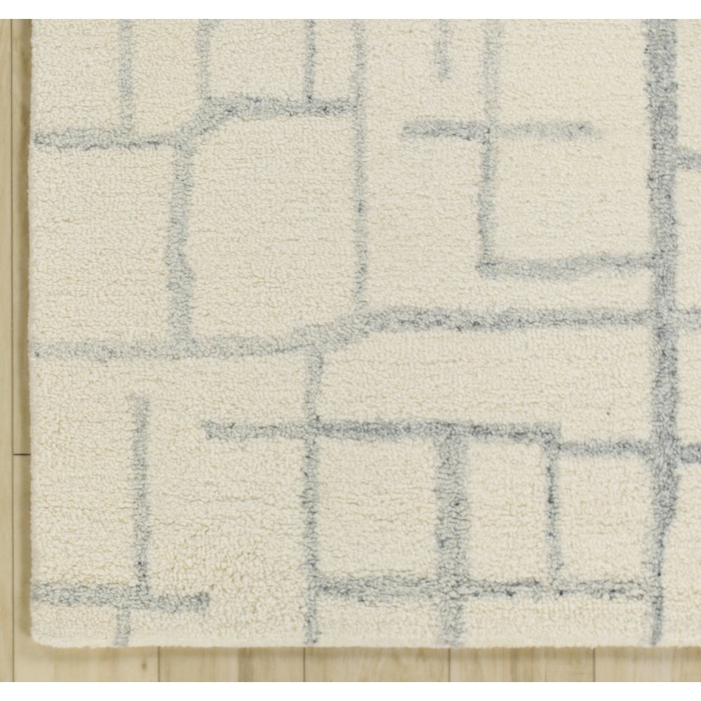 Transitional Abstract 9' x 12' Rug, Gray