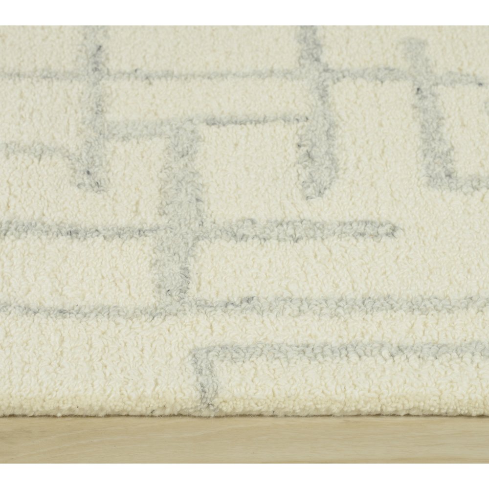 Transitional Abstract 9' x 12' Rug, Gray