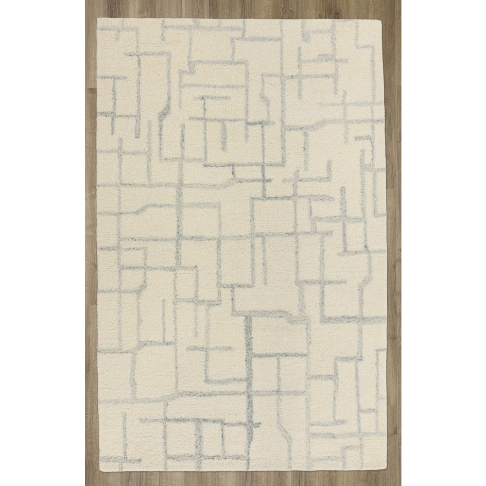Transitional Abstract 9' x 12' Rug, Gray