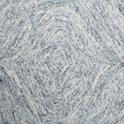 Hand Tufted Loop Pile Wool Rug, 5' x 8'