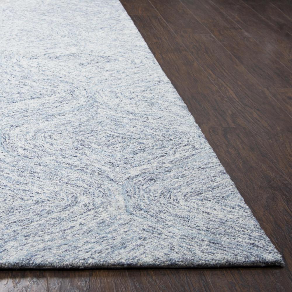 Hand Tufted Loop Pile Wool Rug, 5' x 8'