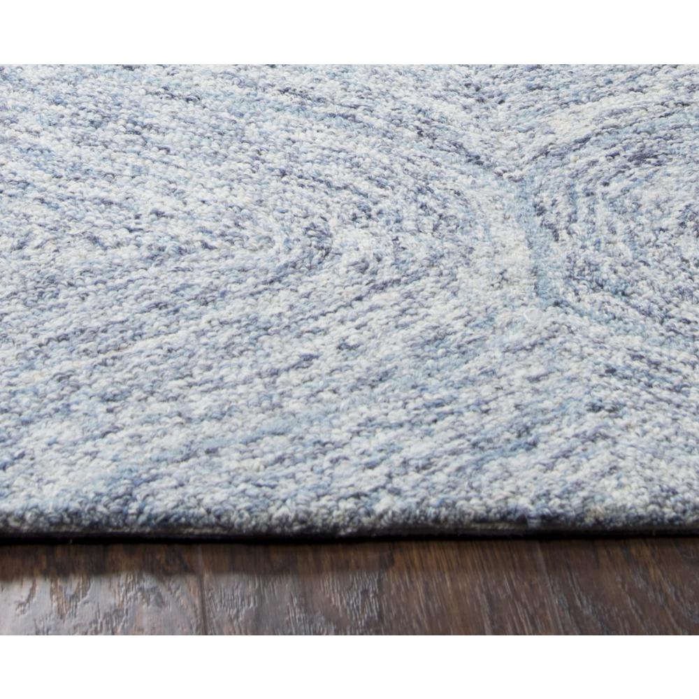 Hand Tufted Loop Pile Wool Rug, 5' x 8'