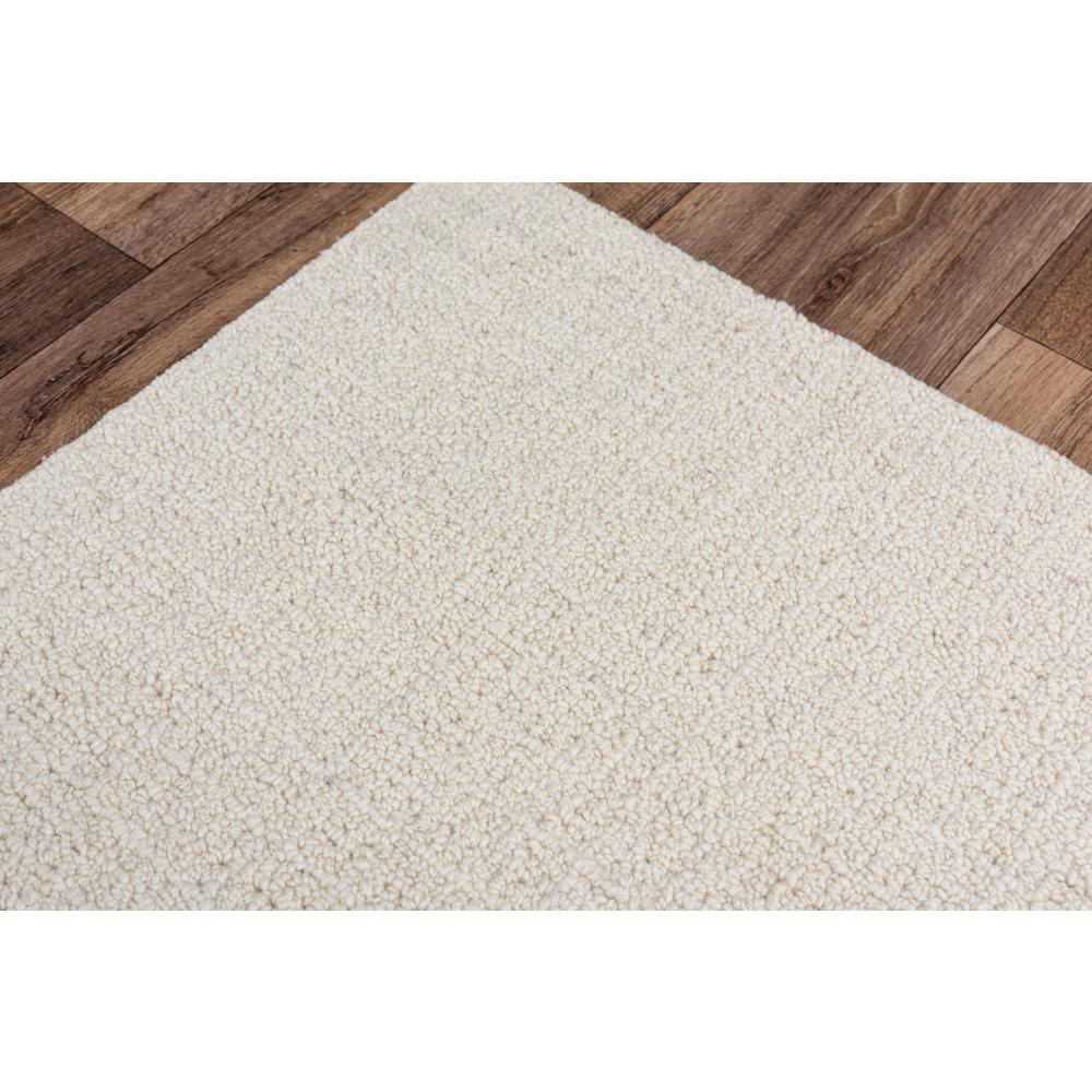 Hand Tufted Loop Pile Wool Rug, 5' x 8'