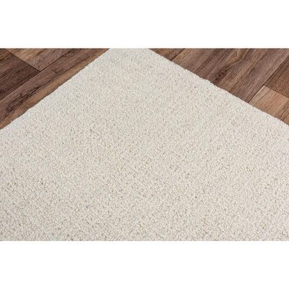 Hand Tufted Loop Pile Wool Rug, 5' x 8'