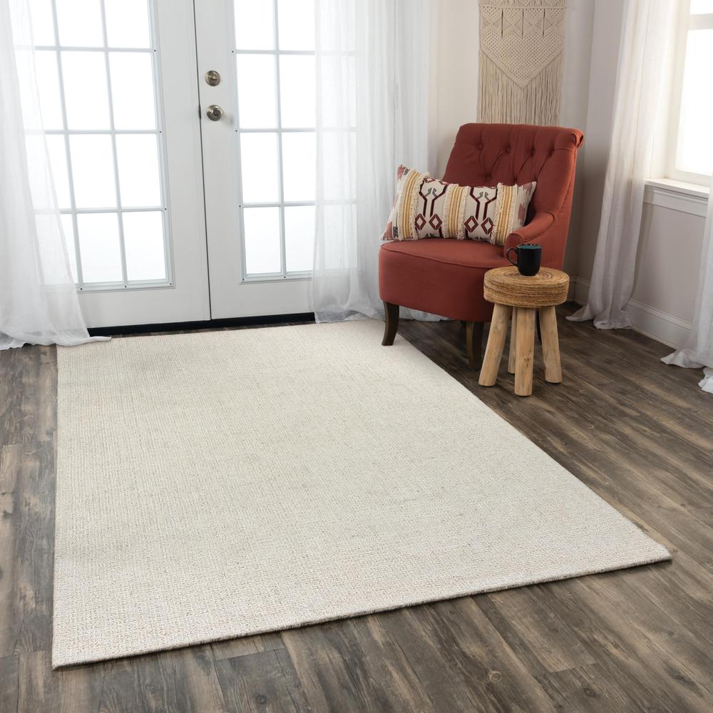 Hand Tufted Loop Pile Wool Rug, 5' x 8'