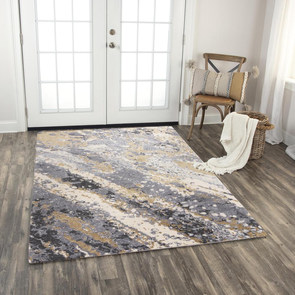Hybrid Cut Pile NZ Wool/ Tencel Blend Rug, 5' x 8'
