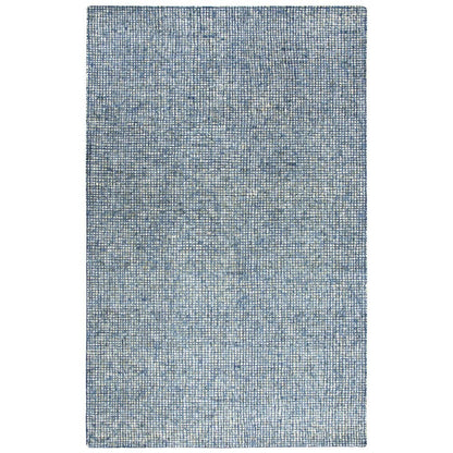 Blue Hand-Tufted Rectangle Rug with Casual Style and Cotton Backing