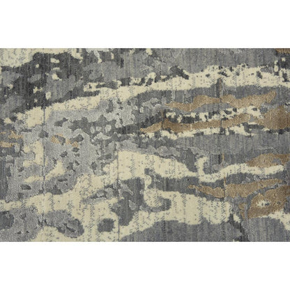 Hybrid Cut Pile Wool/ Tencel Rug, 8' x 10'
