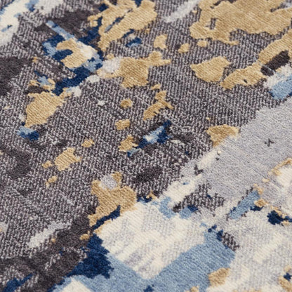 Hybrid Cut Pile NZ Wool/ Tencel Blend Rug, 9' x 12'