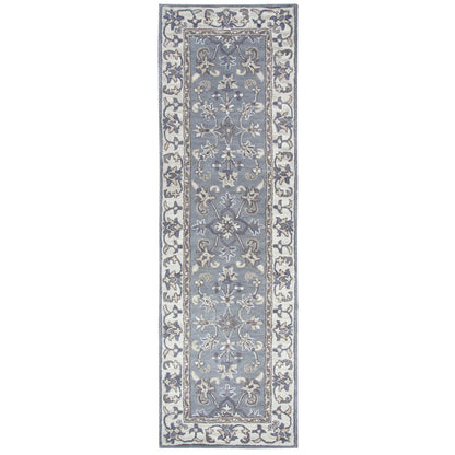 Hand Tufted Cut Pile Wool Rug, 2'6" x 10'