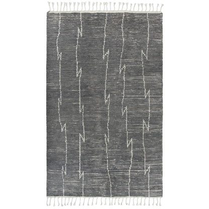 Nile Gray 8'9" x 11'9" Hand-Knotted Rug- NI1004