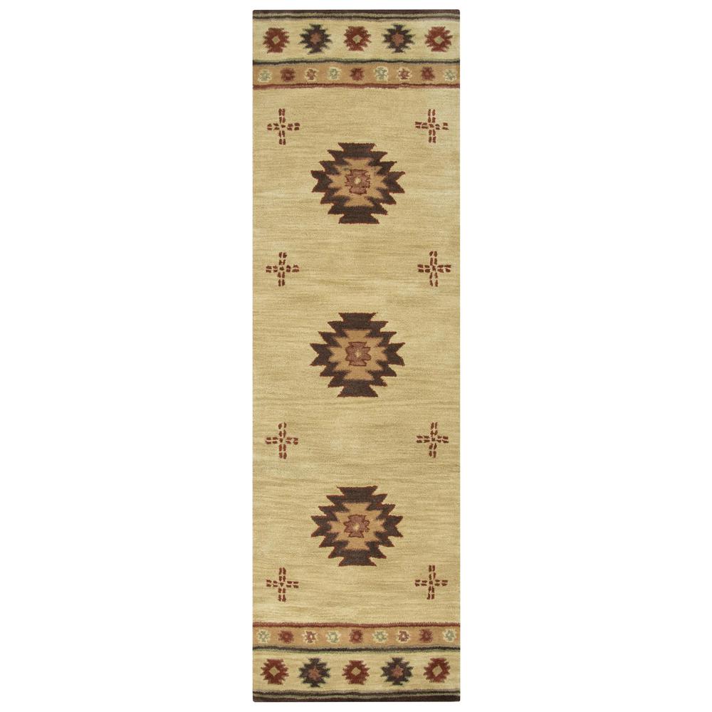 Hand Tufted Cut Pile Wool Rug, 2'6" x 10'