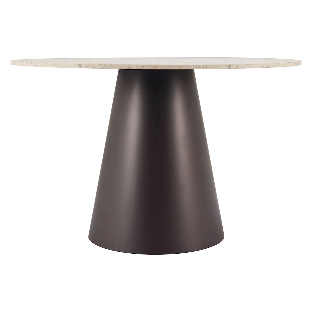 Jorf Dining Table Beige & Bronze