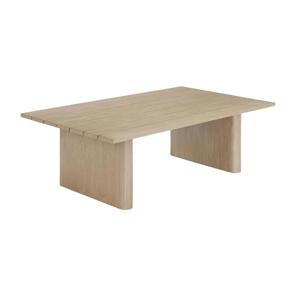 Brown Aluminum Coffee Table with Rectangle Top and Modern Design