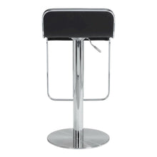Black Modern Barstool with Plywood Frame and Polyurethane Upholstery