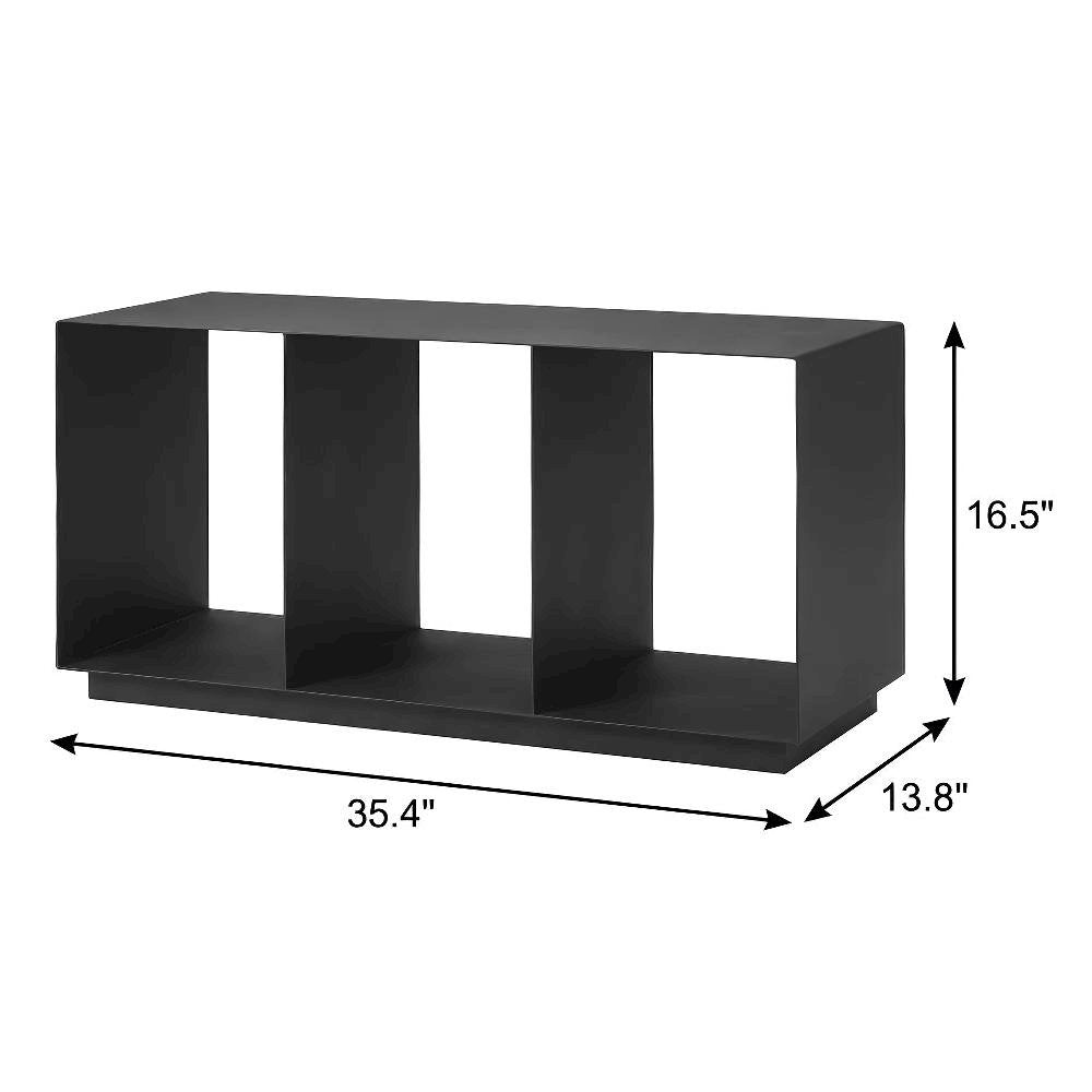 Gray Aluminum Coffee Table with Modern Rectangular Top and Lightweight Frame