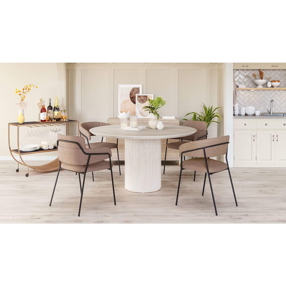 Marcel Dining Chair (Set of 2) Brown