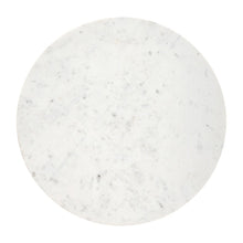 Coffee Table, White Marble, Round Top, Acacia Wood Base