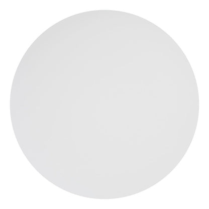Bistro Table, White & Black, Round MDF Top, Steel Base