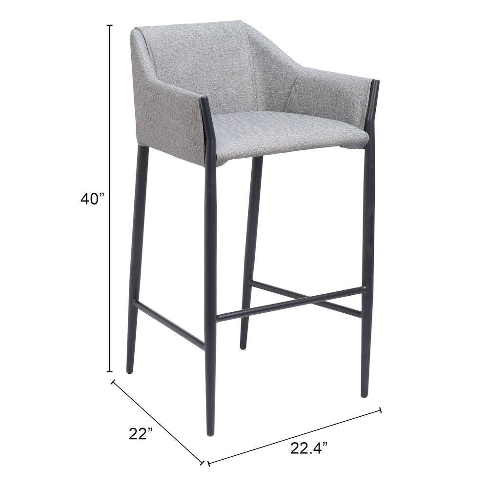 Andover Barstool Slate Gray