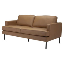 Brown Modern Sofa with Polyester Upholstery and Sturdy Plywood Frame