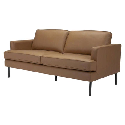 Brown Modern Sofa with Polyester Upholstery and Sturdy Plywood Frame