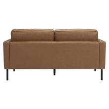 Brown Modern Sofa with Polyester Upholstery and Sturdy Plywood Frame