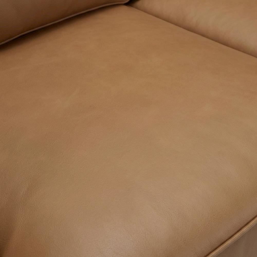 Brown Modern Sofa with Polyester Upholstery and Sturdy Plywood Frame