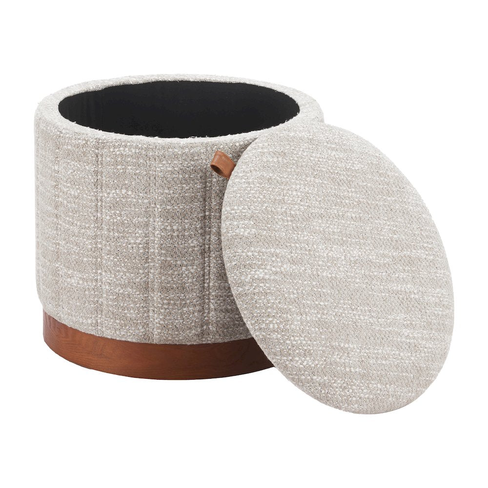 Fije Storage Ottoman Gray