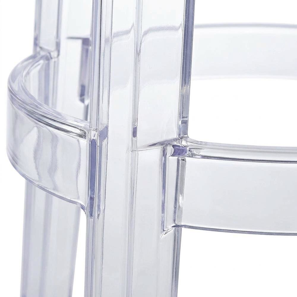 Acrylic Backless Counter Stool, Clear Color
