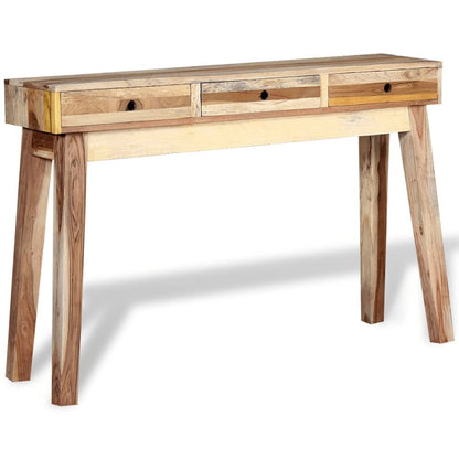 Console Table Beige Reclaimed wood Medium Console Table