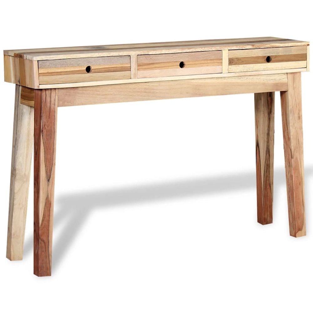 Console Table Beige Reclaimed wood Medium Console Table