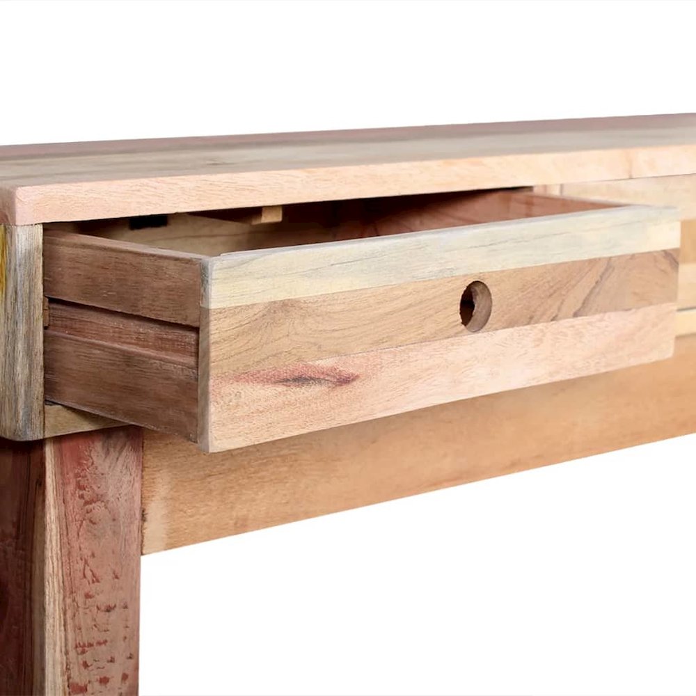 Console Table Beige Reclaimed wood Medium Console Table