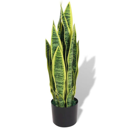 Fake Plant Green Plastic and iron wire, Real wood 25.6 in tall