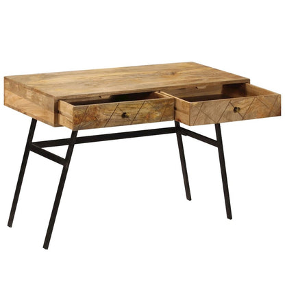 Writing Desk Varied tones of natural wood Solid mango wood, steel