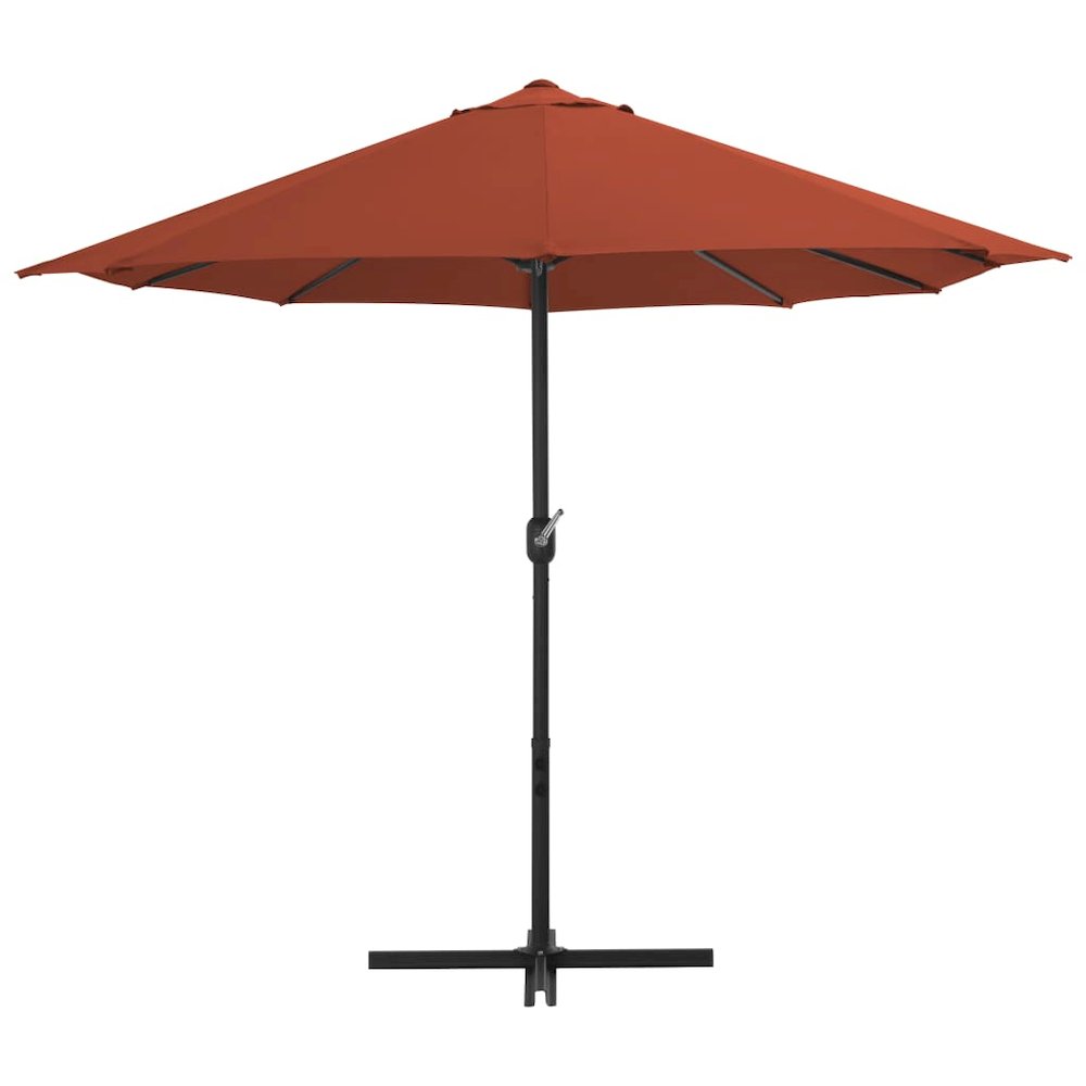 Garden Parasol Terracotta Polyester Extra Large