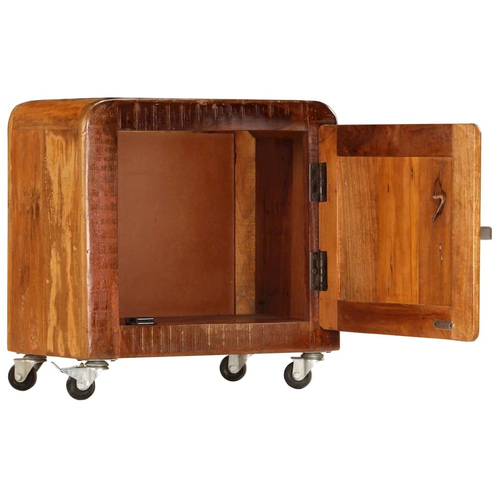 Bedside Cabinet Multicolor Solid reclaimed wood Medium Portable
