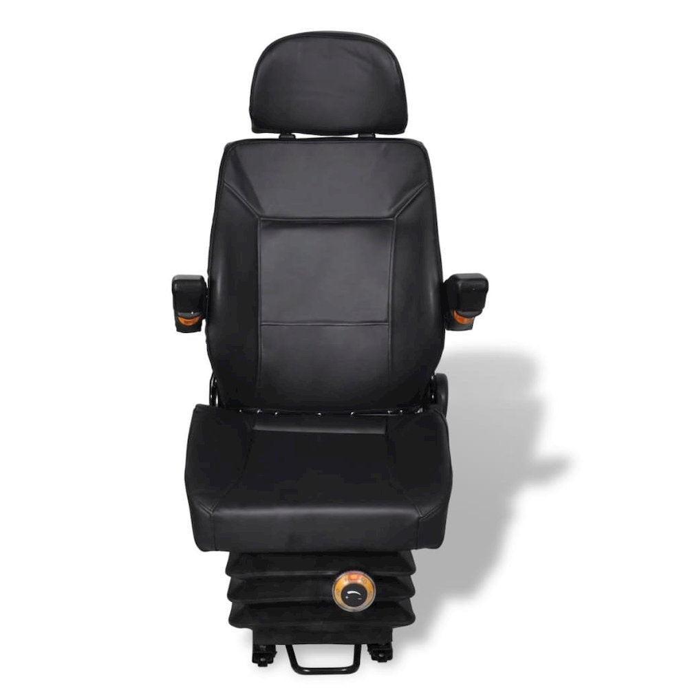 Tractor Seat Black Steel Universal fit for tractors